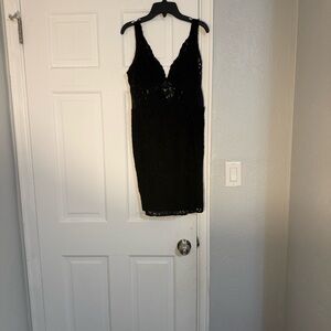 Topshop Black Lace Dress